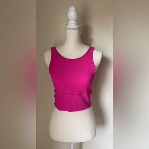 Lululemon Power Pivot Tank Pink Sleeveless Ribbed Tank Top | Size 8